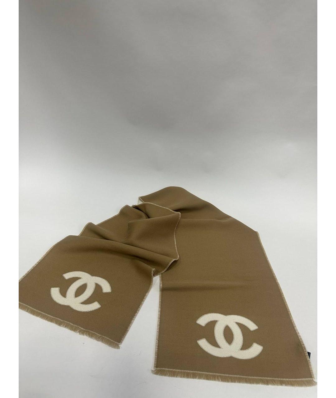 CHANEL Мульти шерстяной шарф, фото 5