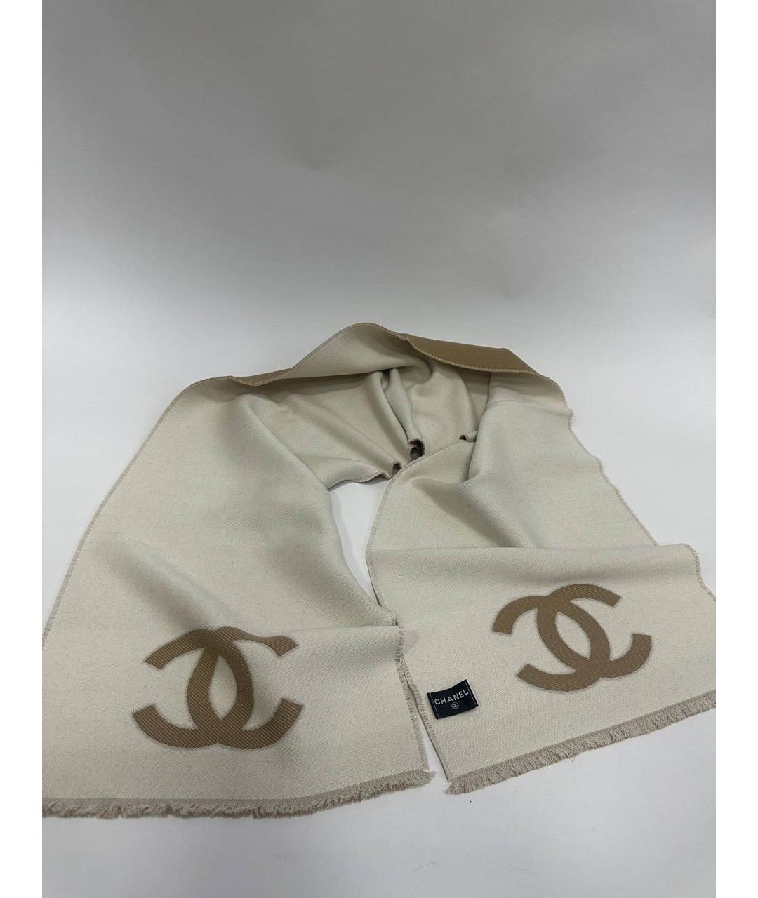 CHANEL Мульти шерстяной шарф, фото 6