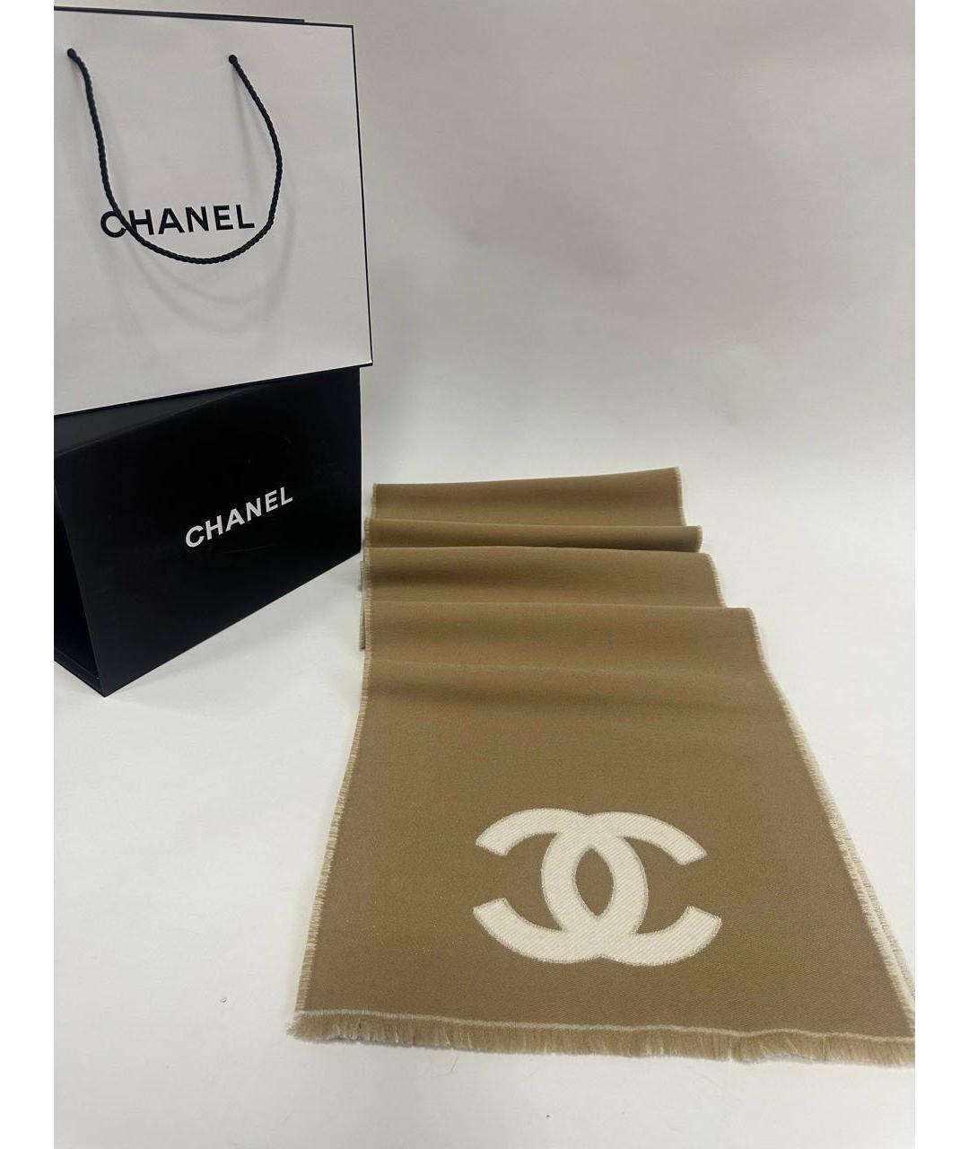 CHANEL Мульти шерстяной шарф, фото 7
