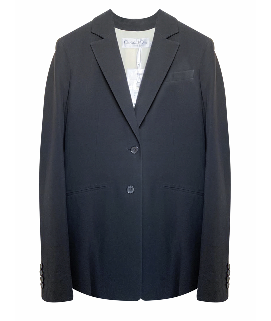 CHRISTIAN DIOR PRE-OWNED Черный шелковый жакет/пиджак, фото 1