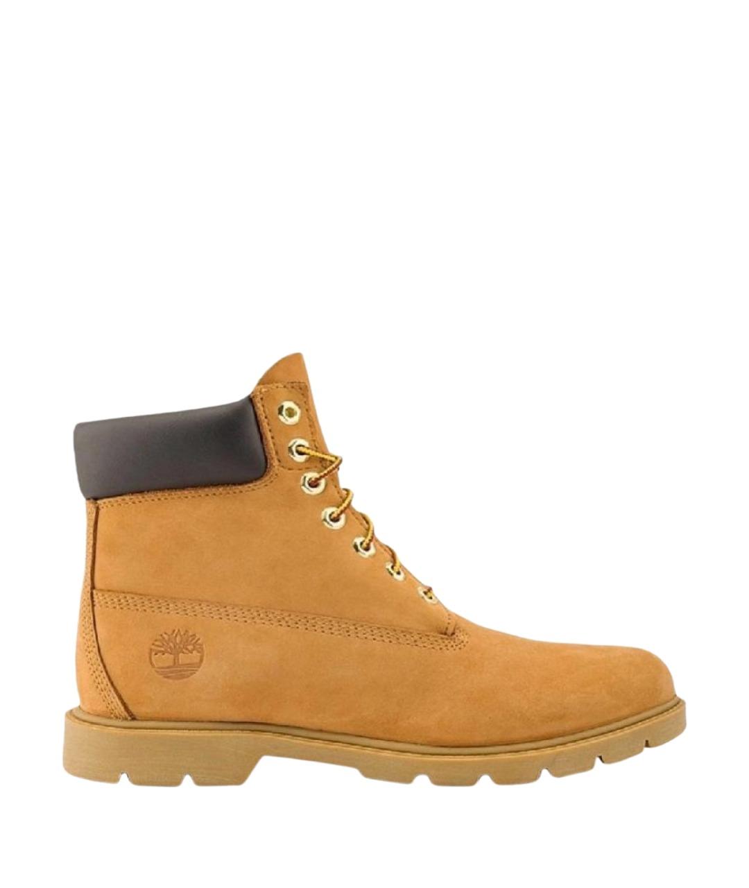 TIMBERLAND Оранжевые нубуковые высокие ботинки, фото 1