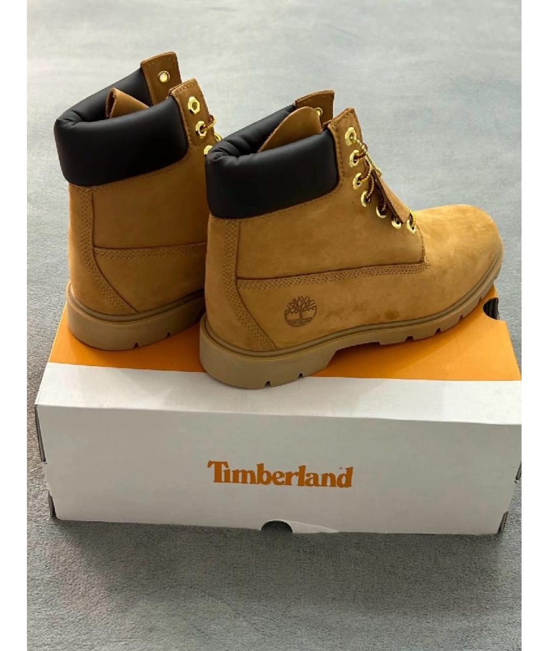 TIMBERLAND Оранжевые нубуковые высокие ботинки, фото 7