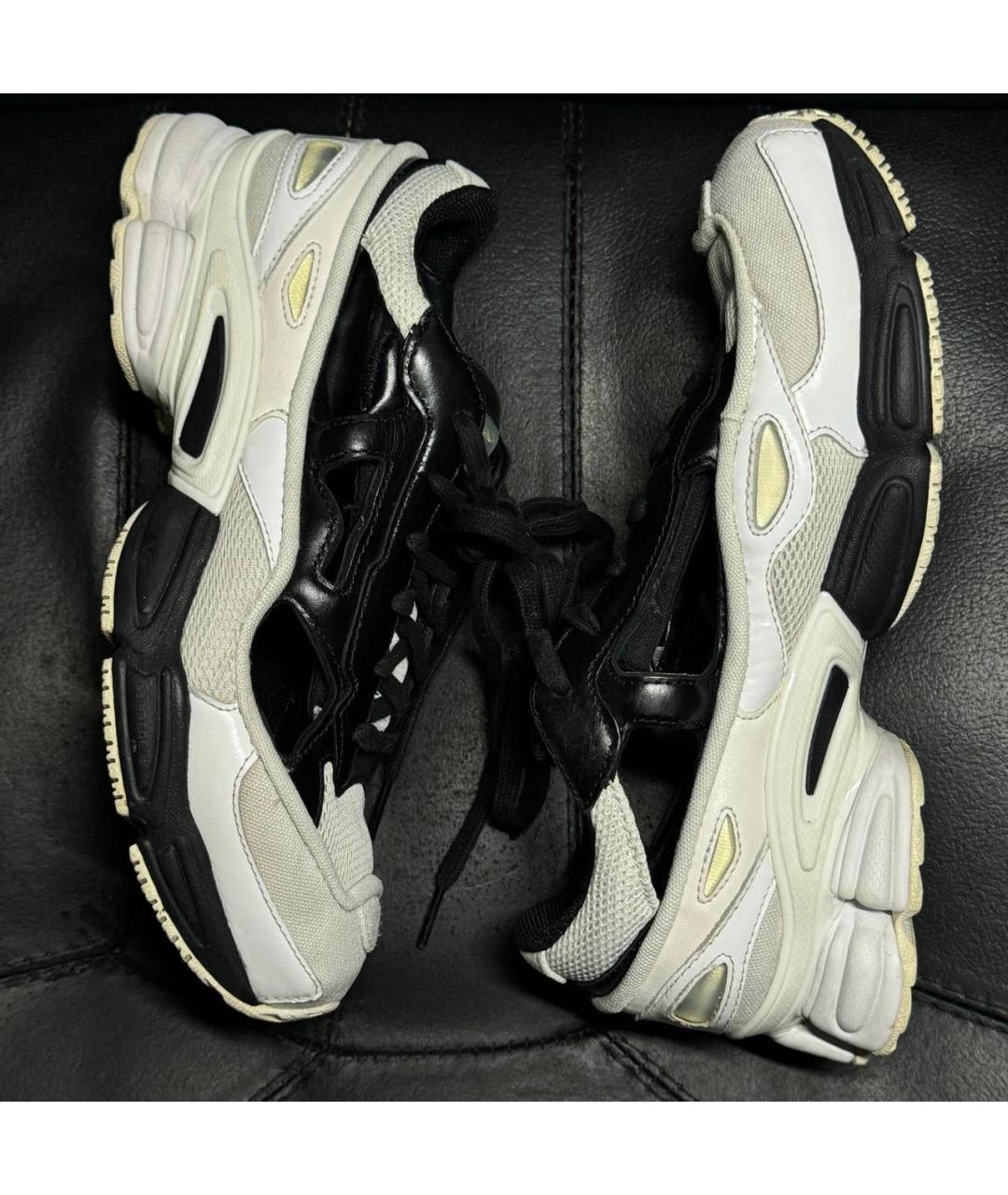 ADIDAS X RAF SIMONS Белые текстильные низкие кроссовки / кеды, фото 4