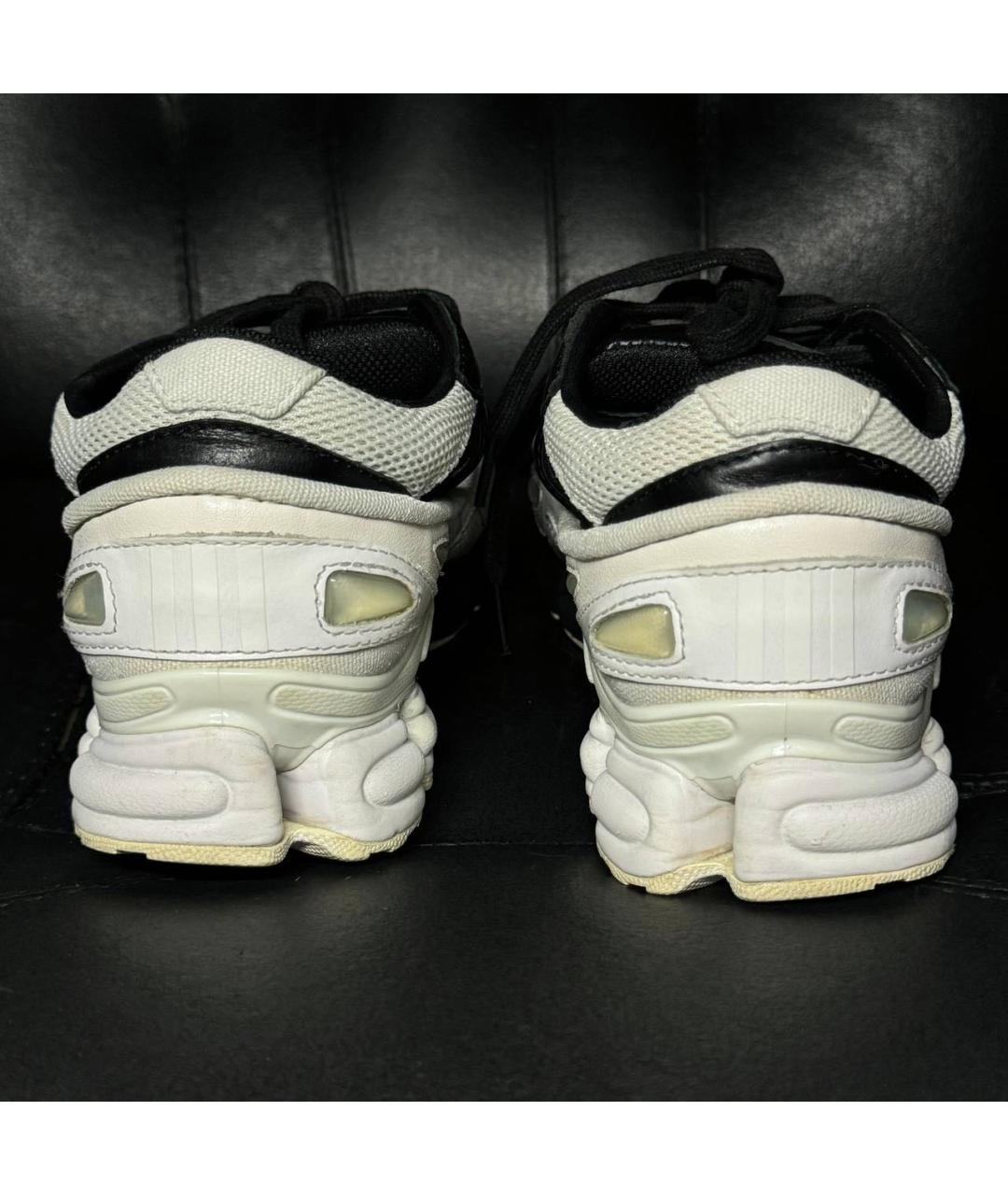 ADIDAS X RAF SIMONS Белые текстильные низкие кроссовки / кеды, фото 2