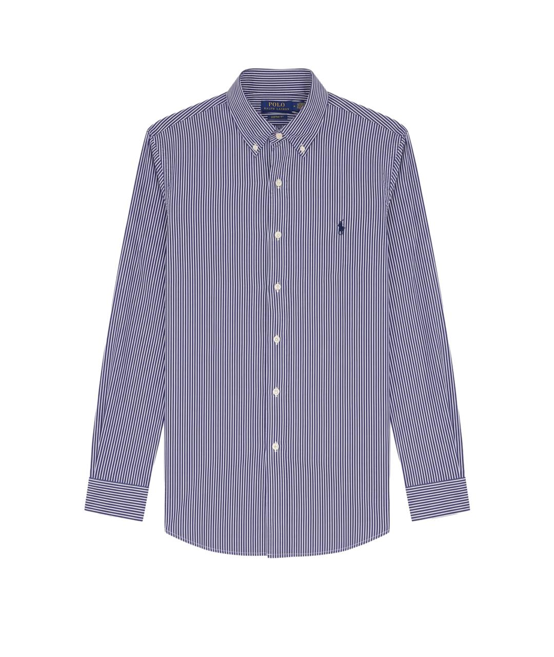 POLO RALPH LAUREN Синяя хлопковая классическая рубашка, фото 1