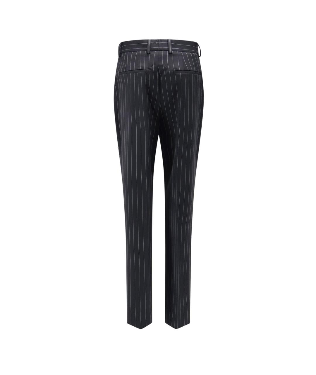 DOLCE&GABBANA Мульти шерстяные прямые брюки, фото 2