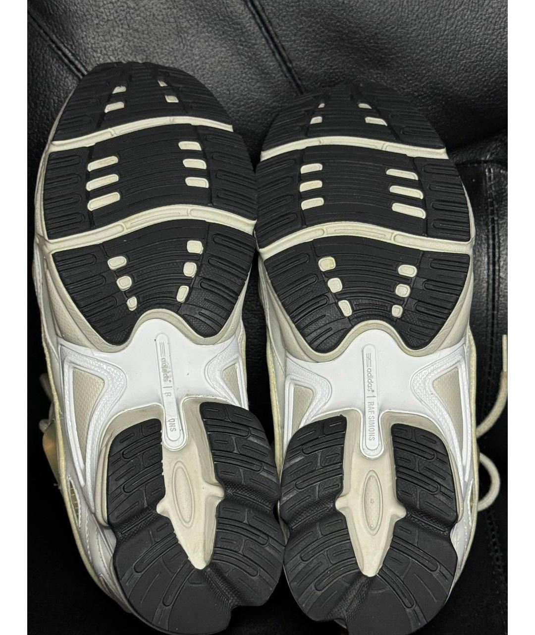 ADIDAS X RAF SIMONS Бежевые текстильные низкие кроссовки / кеды, фото 8
