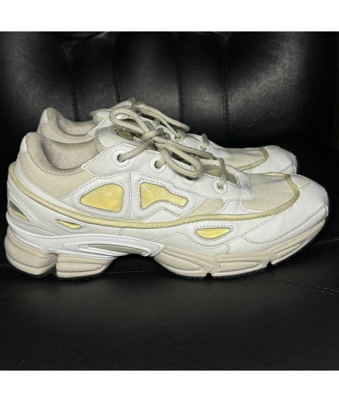 ADIDAS X RAF SIMONS Бежевые текстильные низкие кроссовки / кеды, фото 9