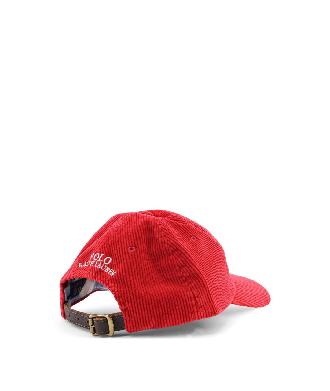 POLO RALPH LAUREN Красная хлопковая кепка/бейсболка, фото 3