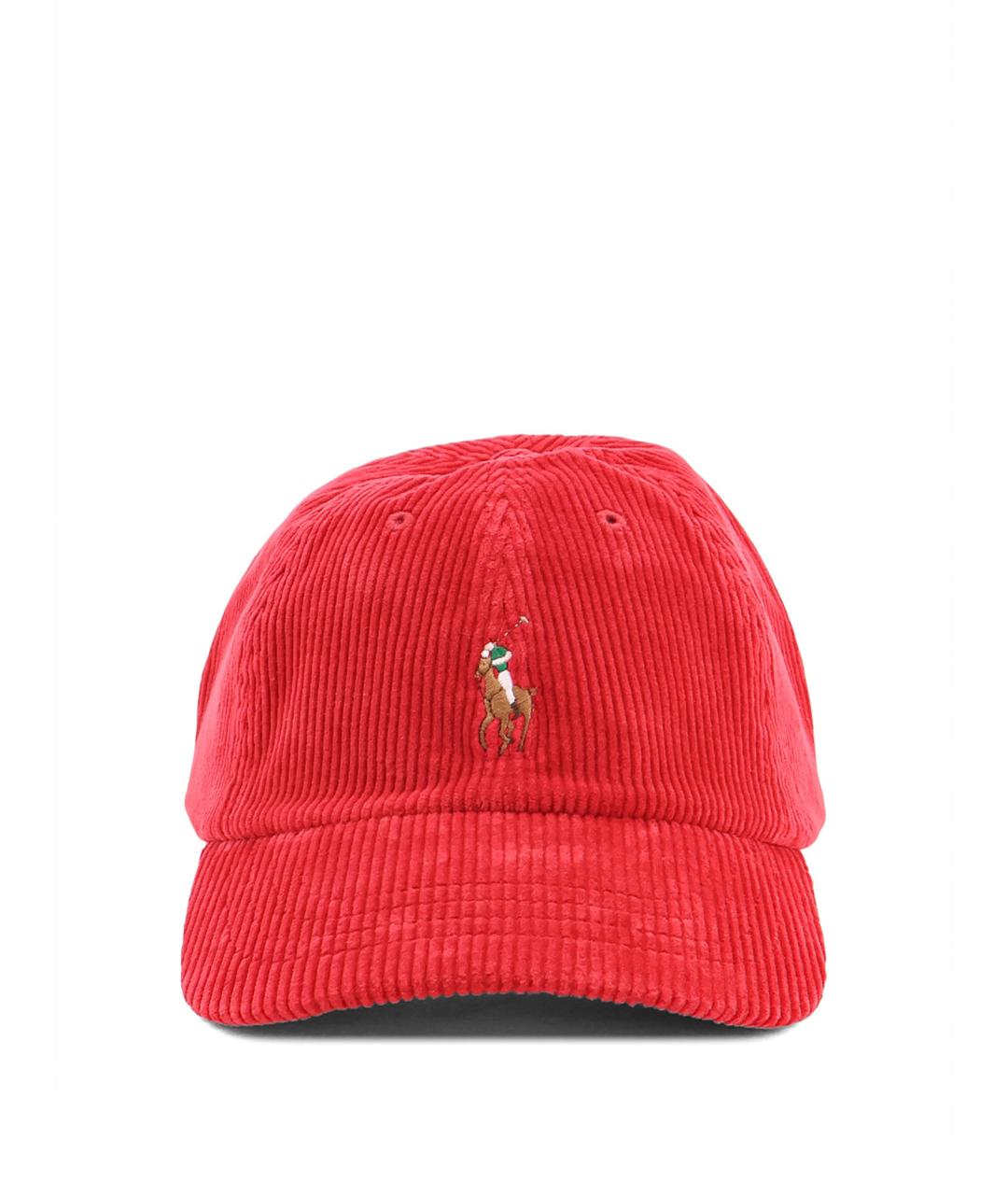 POLO RALPH LAUREN Красная хлопковая кепка/бейсболка, фото 1