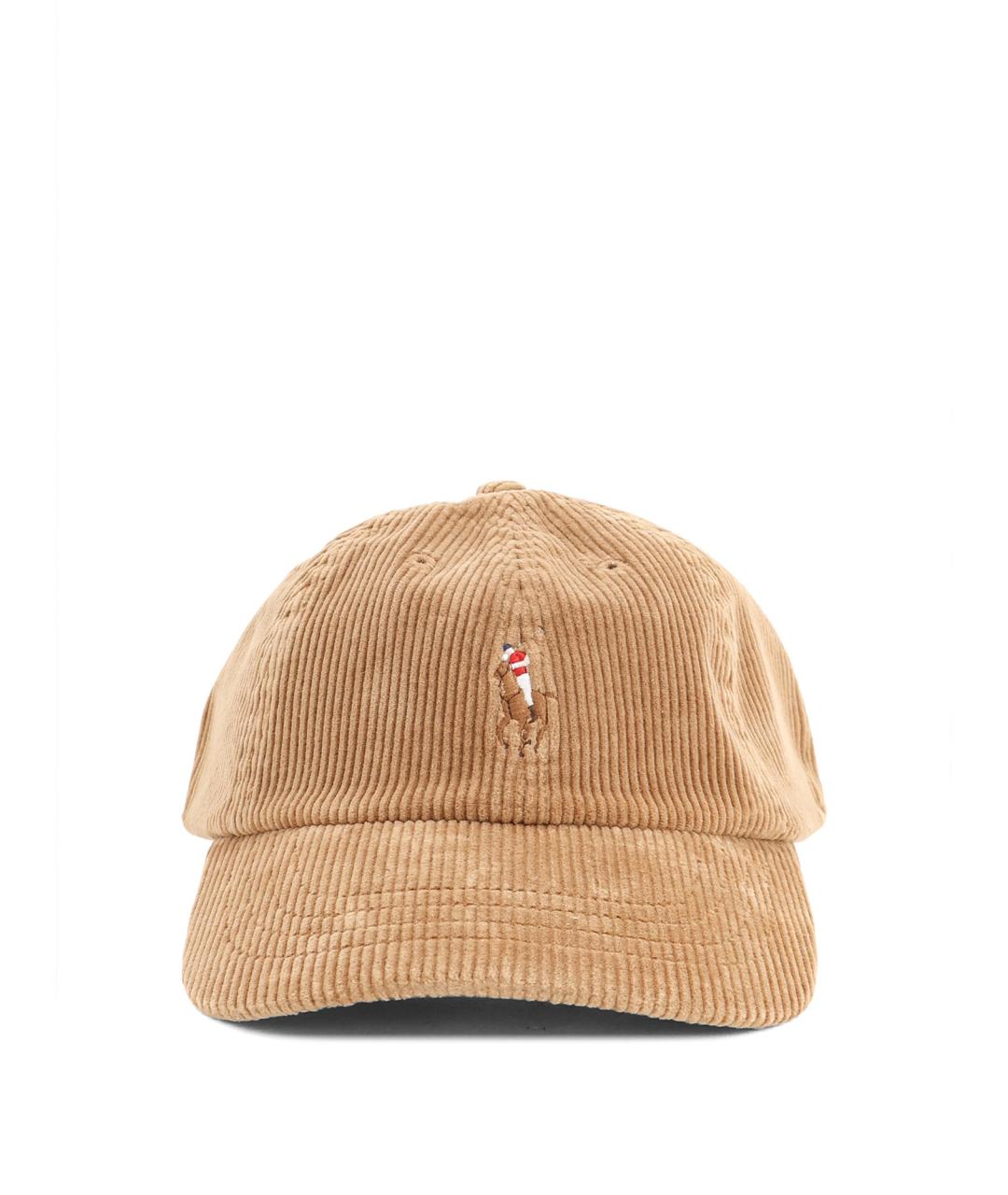 POLO RALPH LAUREN Бежевая хлопковая кепка/бейсболка, фото 1