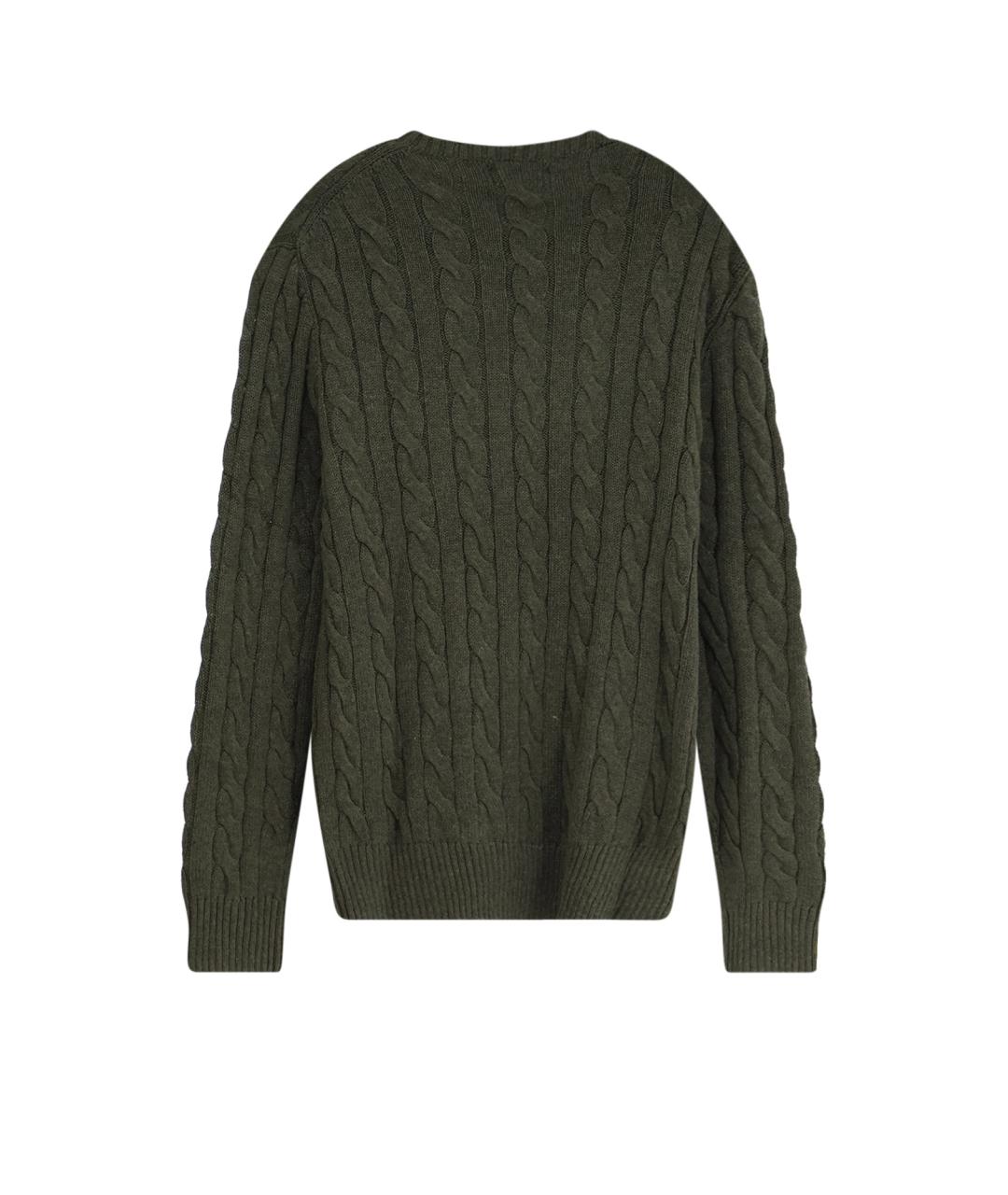 POLO RALPH LAUREN Хаки хлопковый джемпер / свитер, фото 2