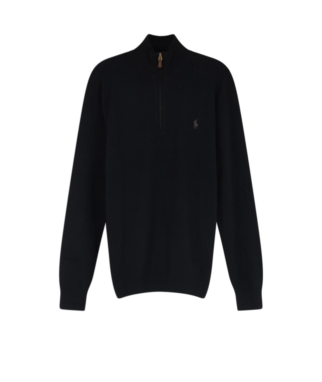 POLO RALPH LAUREN Черный шерстяной джемпер / свитер, фото 1