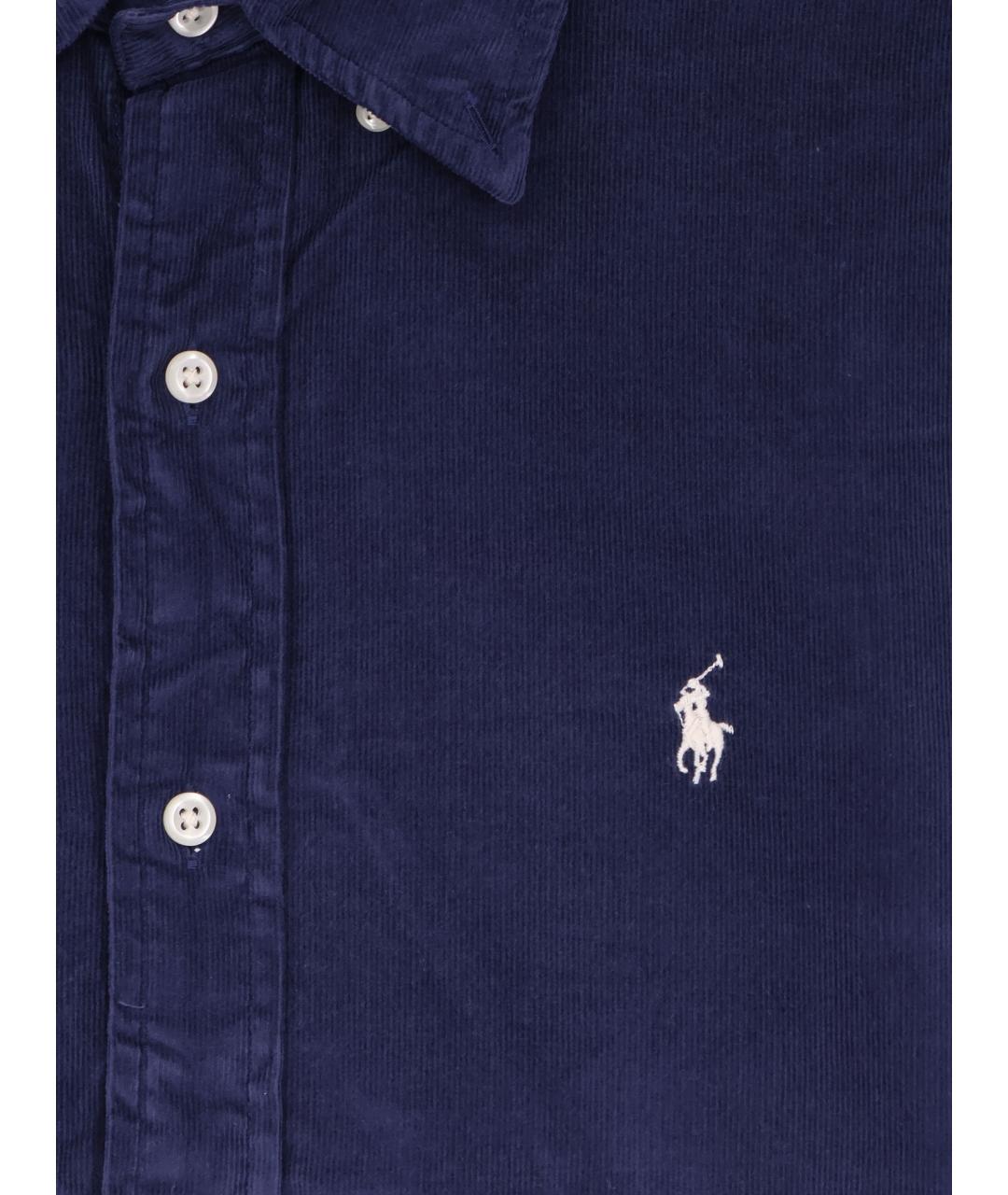 POLO RALPH LAUREN Синяя хлопковая кэжуал рубашка, фото 3