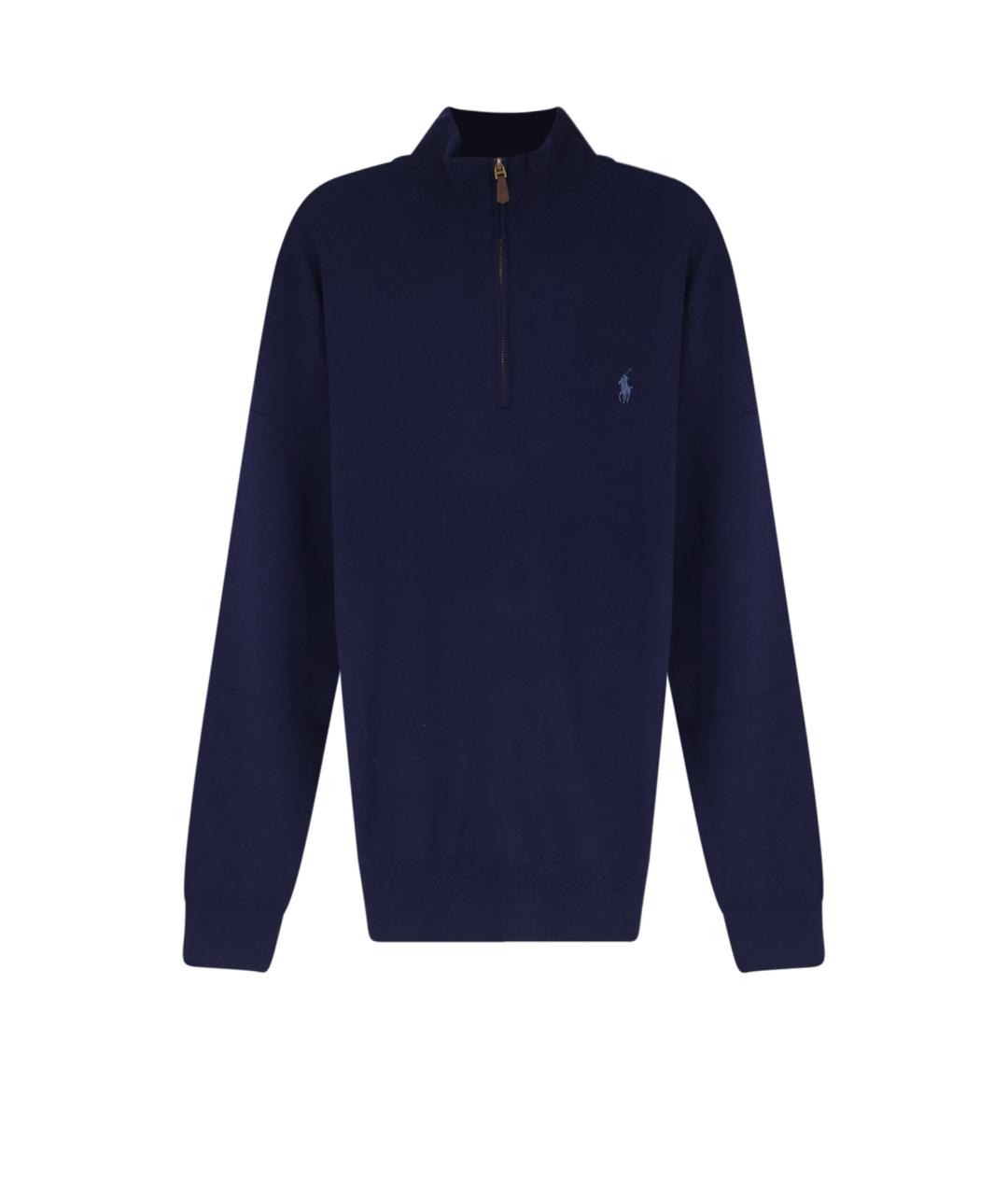 POLO RALPH LAUREN Синий шерстяной джемпер / свитер, фото 1