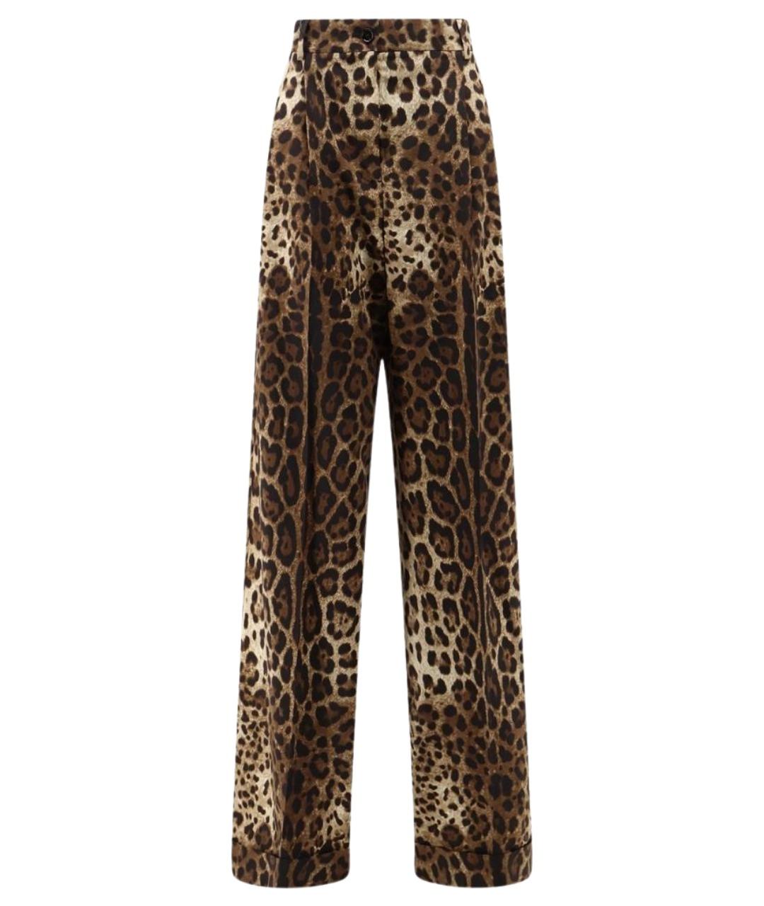 DOLCE&GABBANA Мульти шерстяные брюки широкие, фото 1