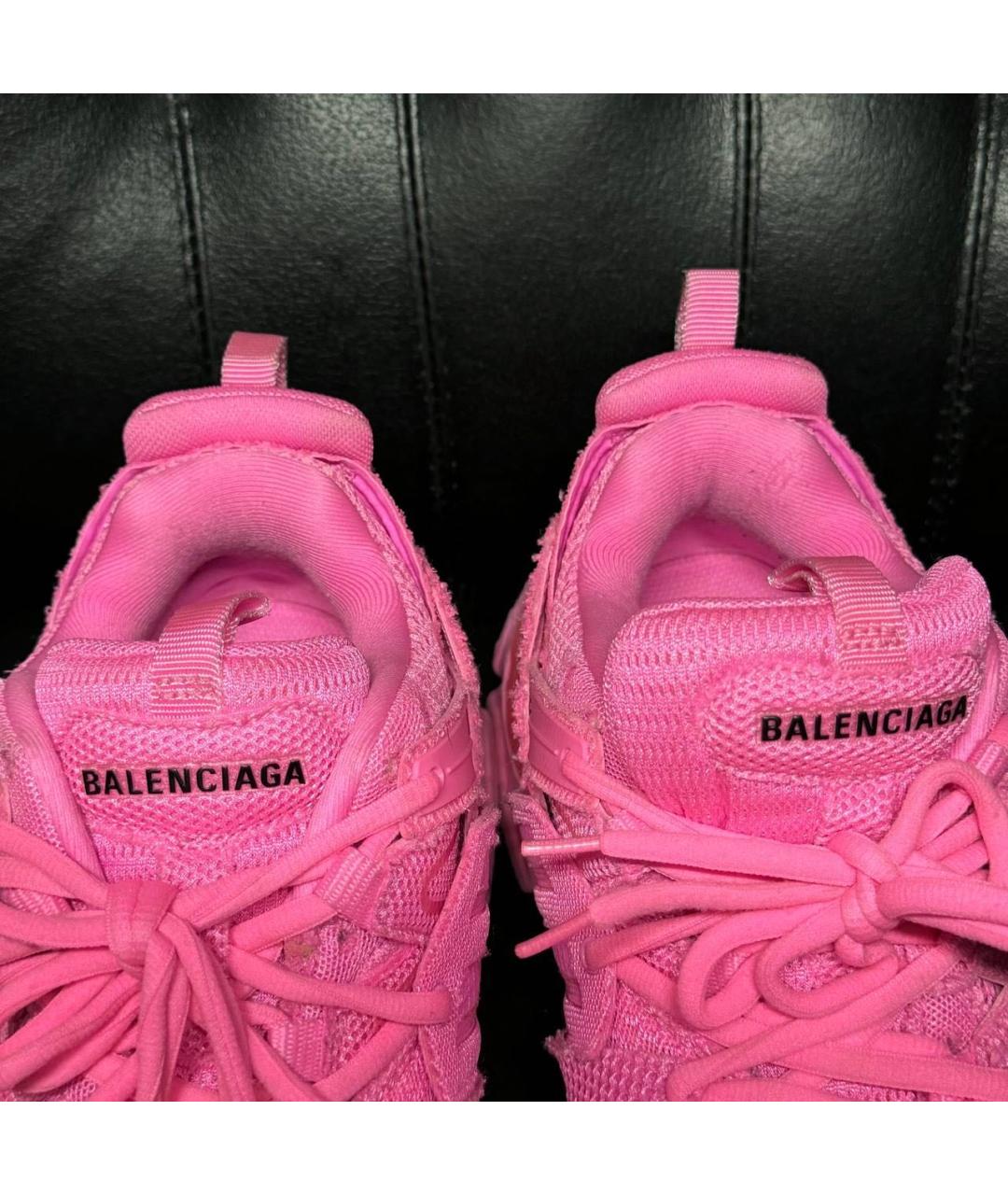BALENCIAGA Розовые текстильные кроссовки, фото 7