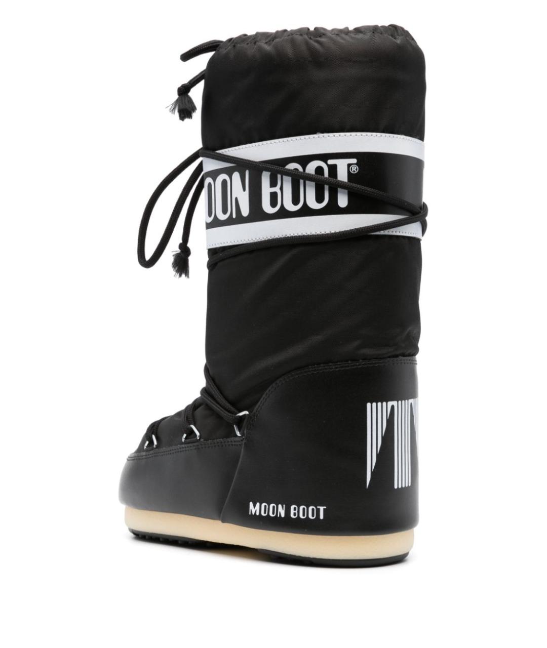MOON BOOT Черные синтетические сапоги, фото 3