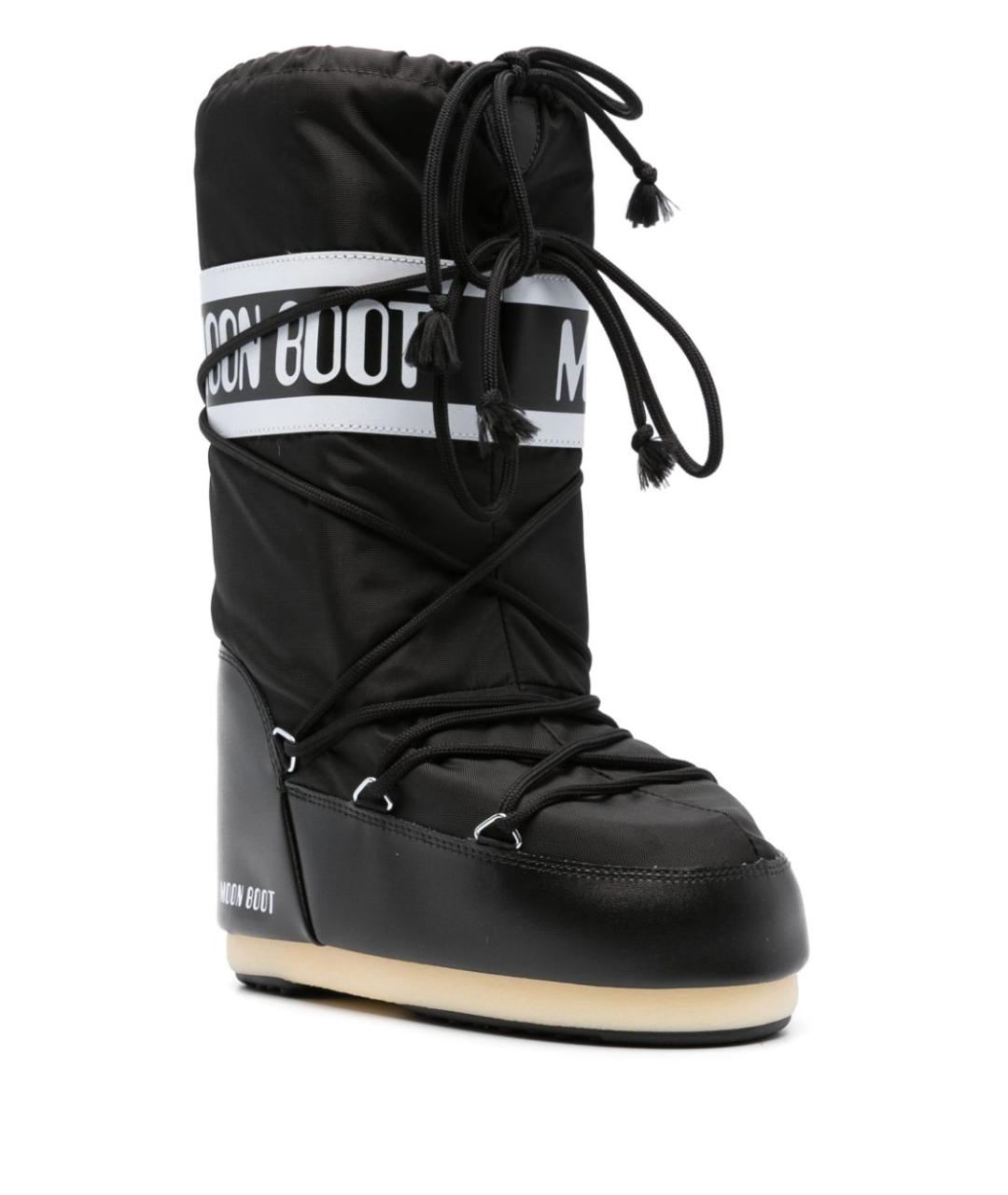 MOON BOOT Черные синтетические сапоги, фото 2