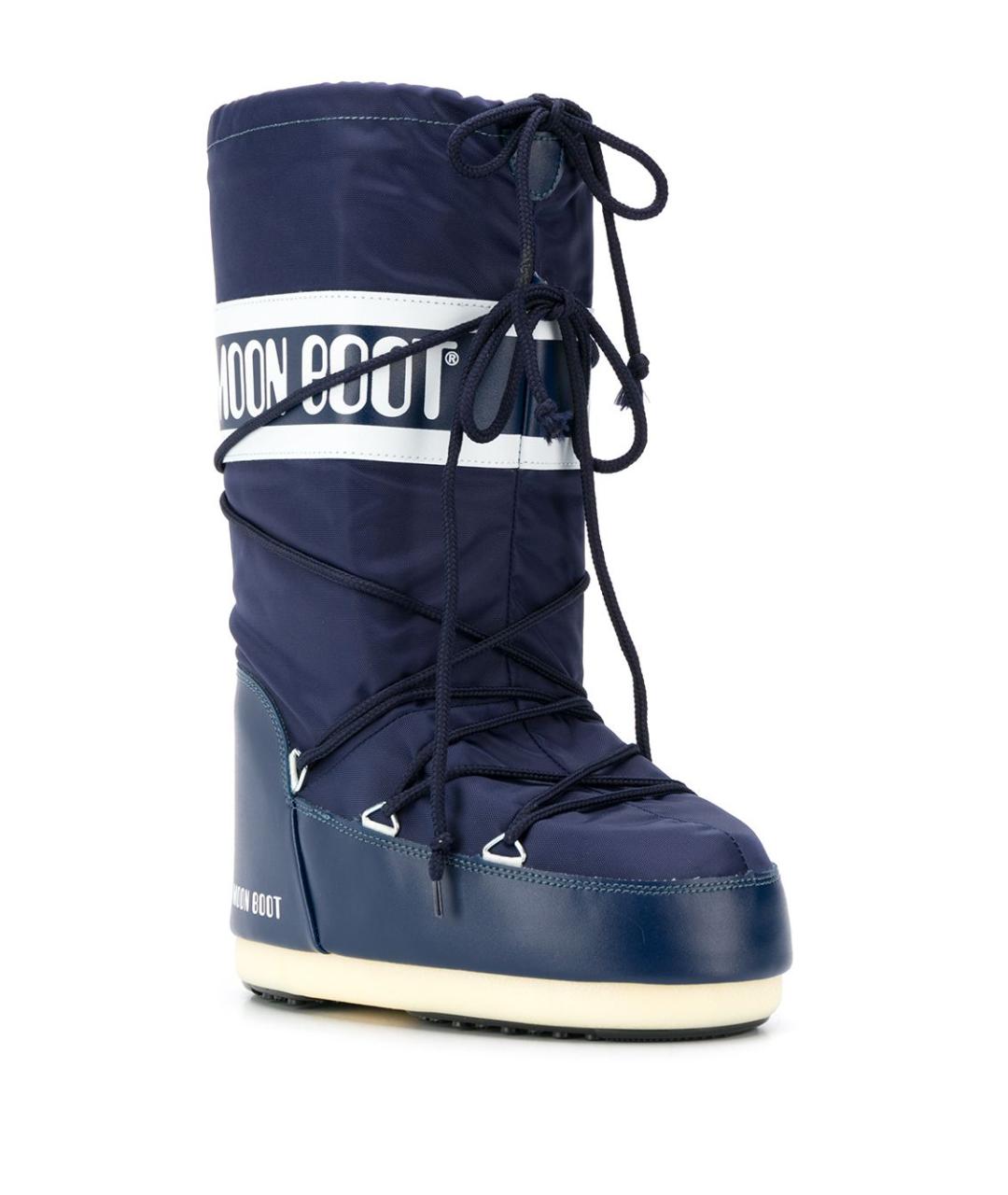 MOON BOOT Синие синтетические сапоги, фото 4
