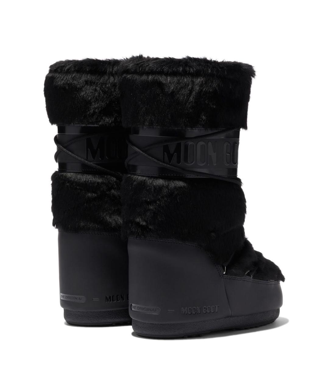 MOON BOOT Черные синтетические сапоги, фото 4