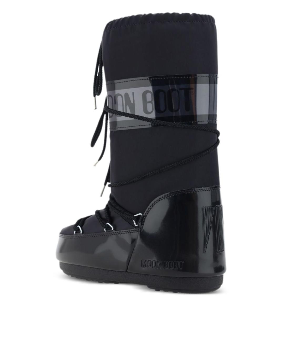 MOON BOOT Черные синтетические сапоги, фото 3
