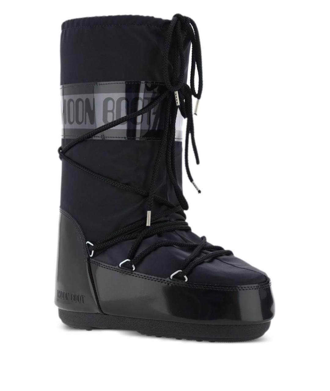 MOON BOOT Черные синтетические сапоги, фото 4