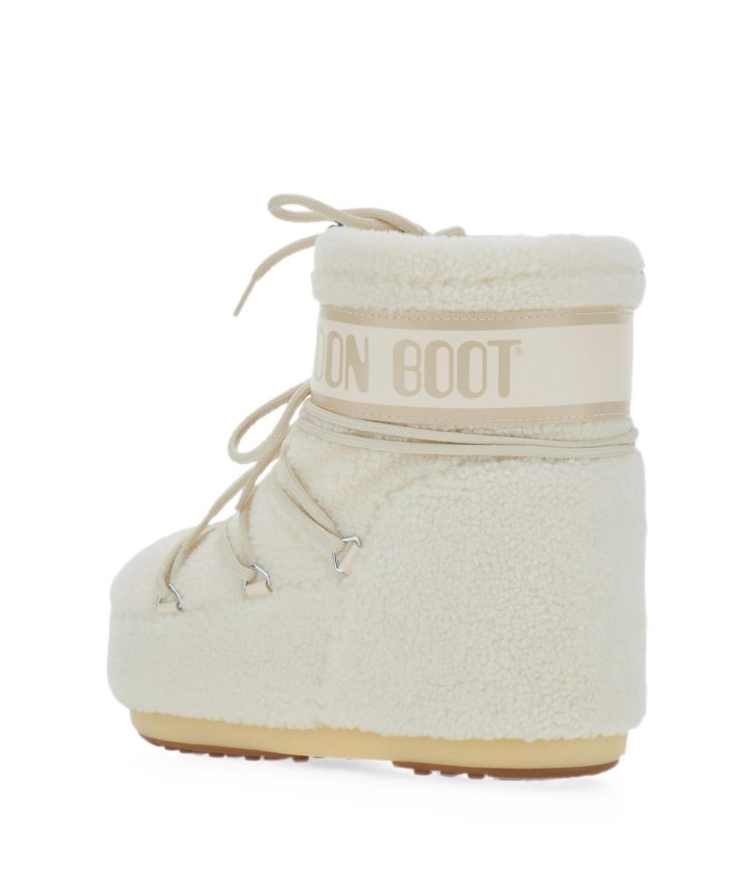 MOON BOOT Белые синтетические сапоги, фото 4