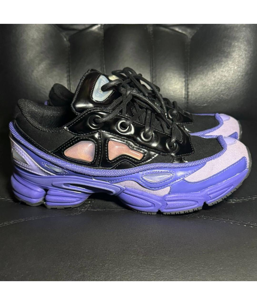 ADIDAS X RAF SIMONS Фиолетовые текстильные низкие кроссовки / кеды, фото 8