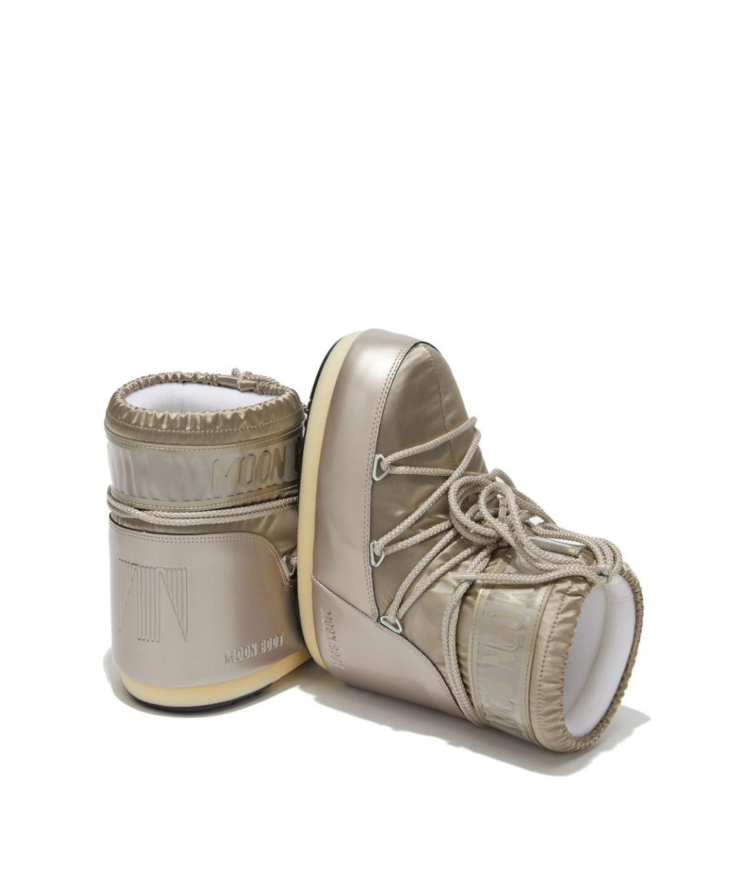 MOON BOOT Бежевые синтетические сапоги, фото 2