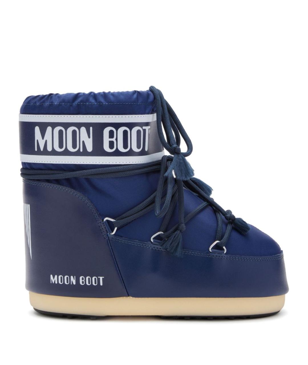 MOON BOOT Синие синтетические сапоги, фото 1
