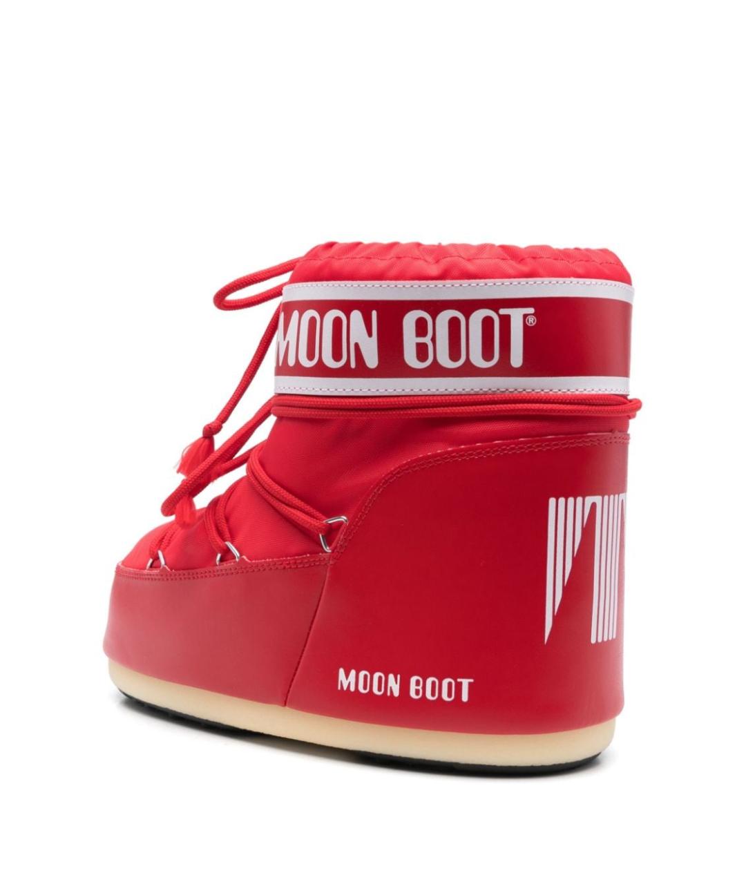 MOON BOOT Красные синтетические сапоги, фото 3