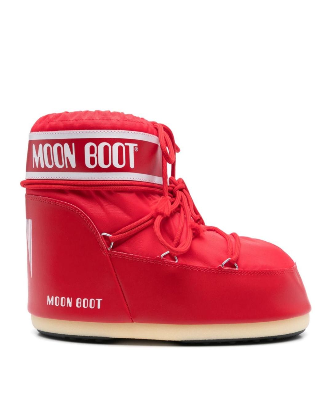 MOON BOOT Красные синтетические сапоги, фото 1
