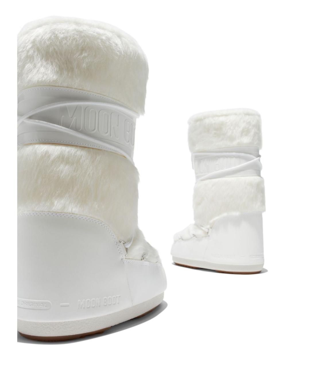 MOON BOOT Белые синтетические сапоги, фото 3