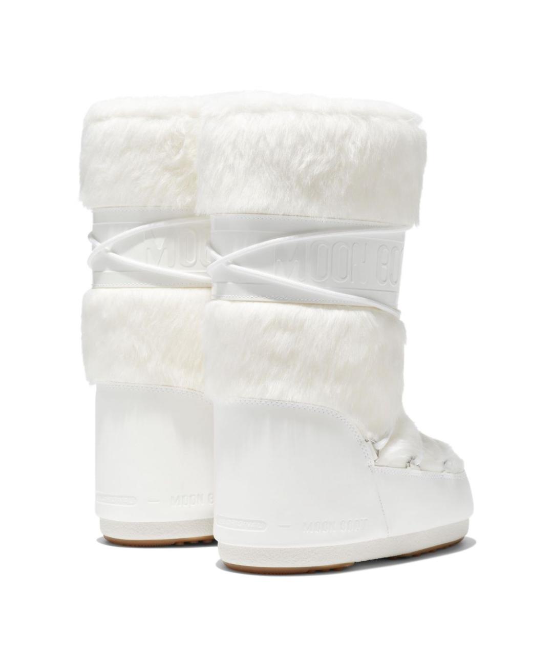 MOON BOOT Белые синтетические сапоги, фото 4