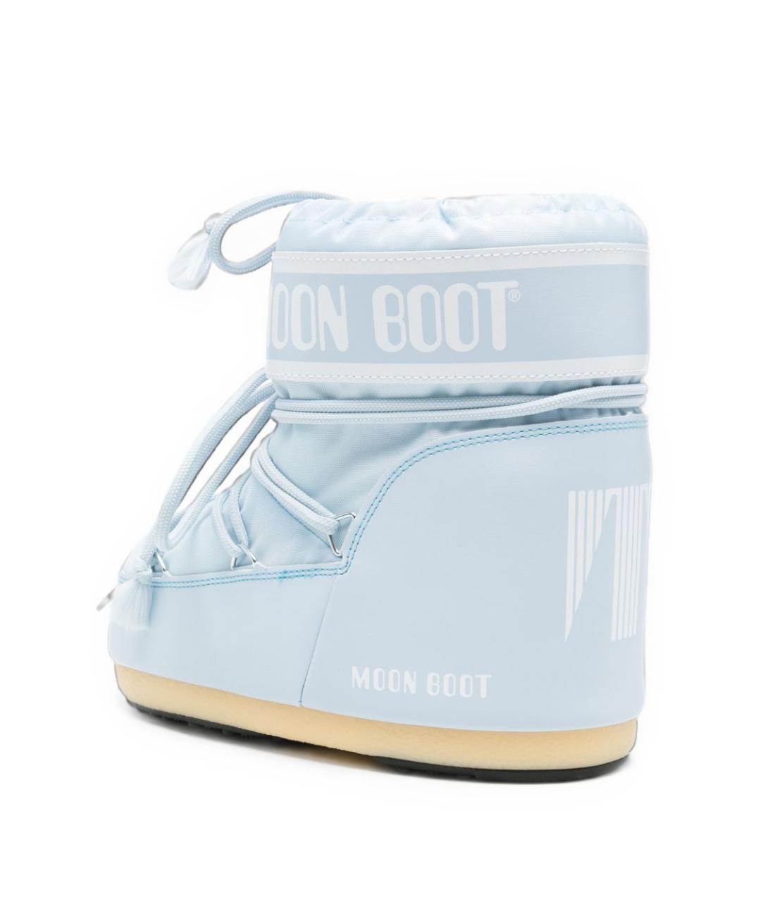 MOON BOOT Голубые синтетические сапоги, фото 2