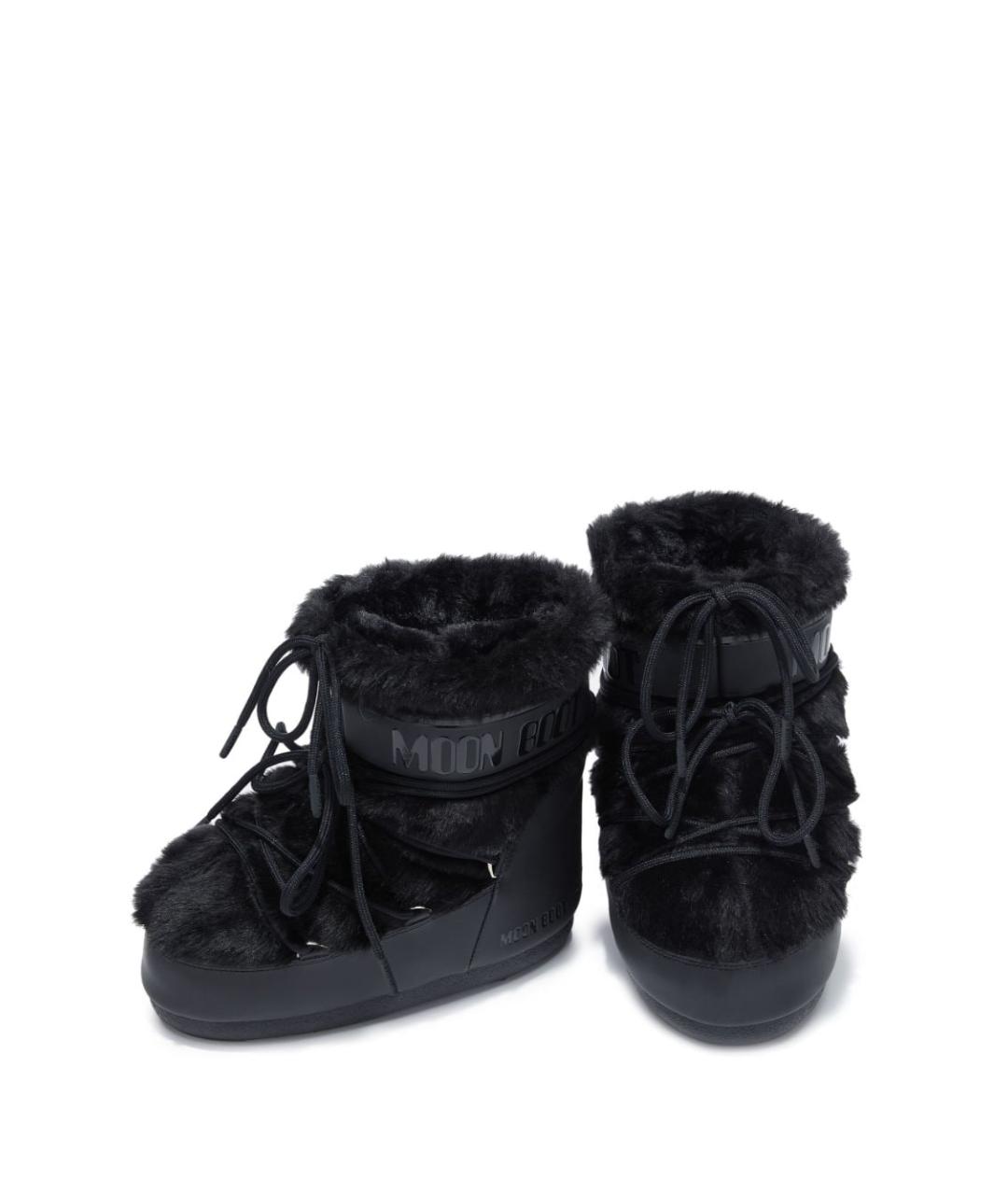 MOON BOOT Черные синтетические сапоги, фото 4