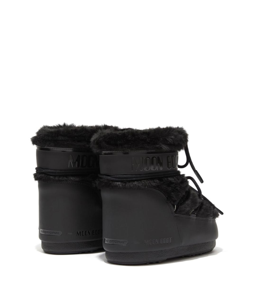MOON BOOT Черные синтетические сапоги, фото 3