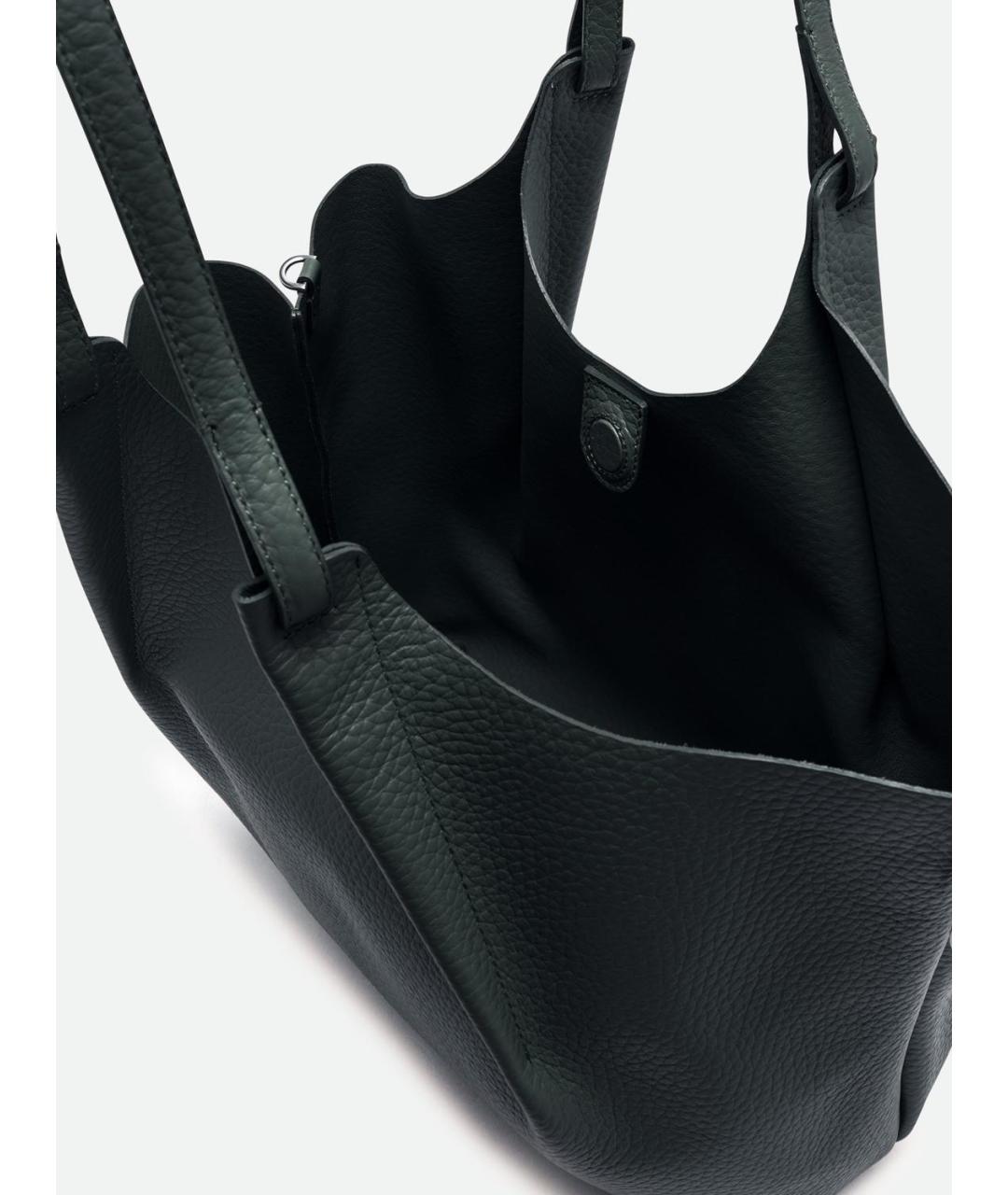 Gianni Chiarini Зеленая кожаная сумка тоут, фото 3