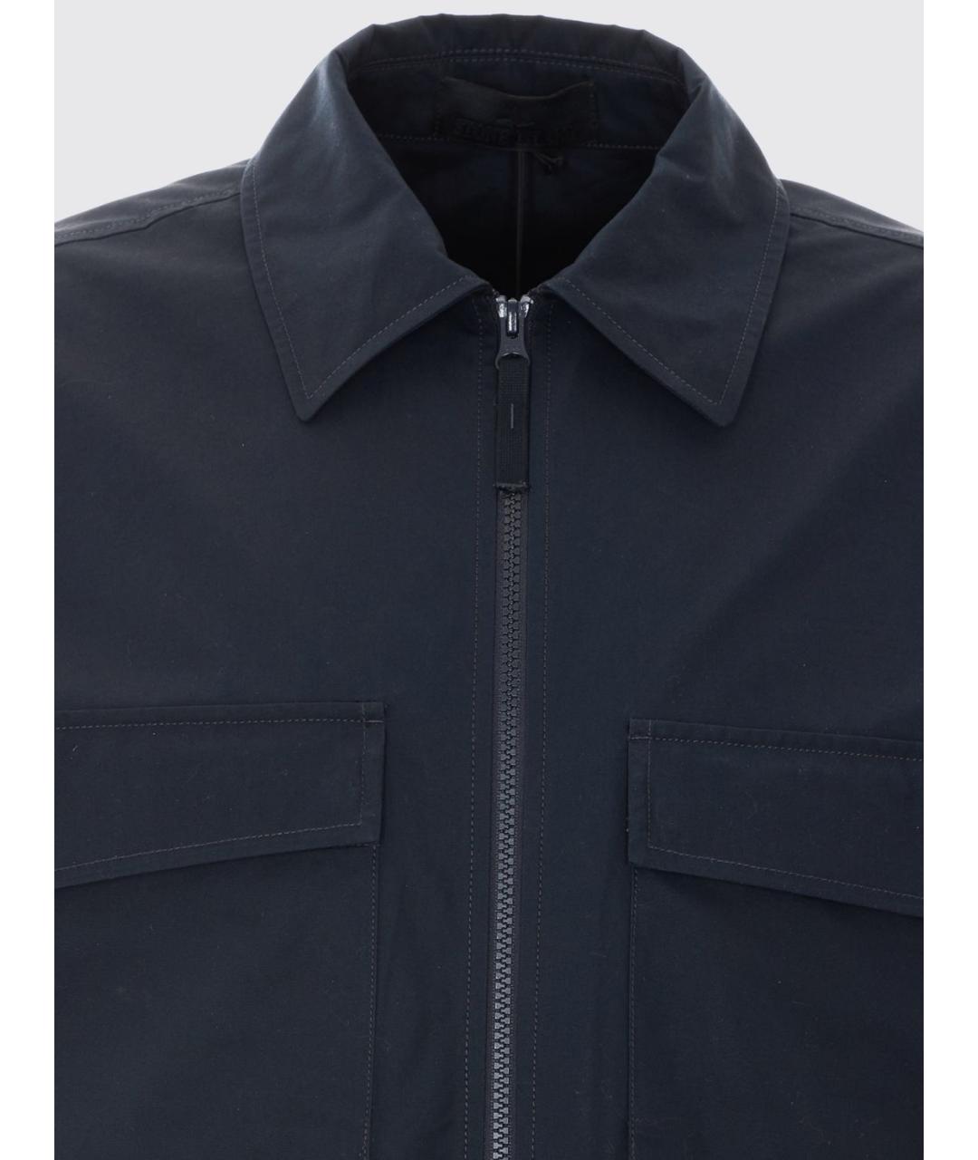 STONE ISLAND Синяя хлопковая куртка, фото 4