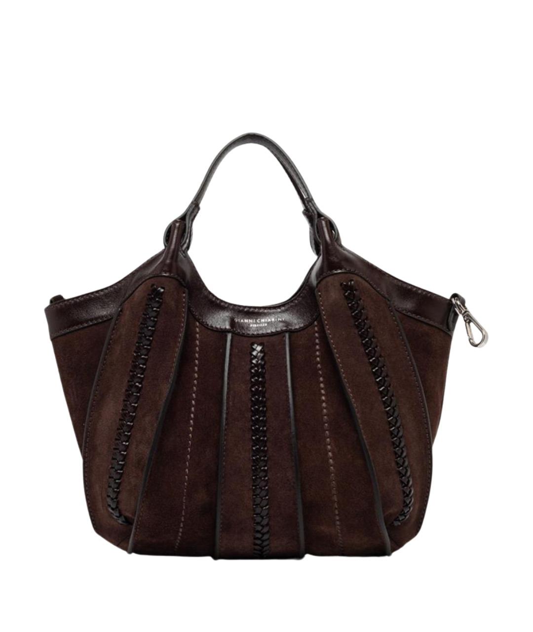 Gianni Chiarini Коричневая кожаная сумка тоут, фото 1
