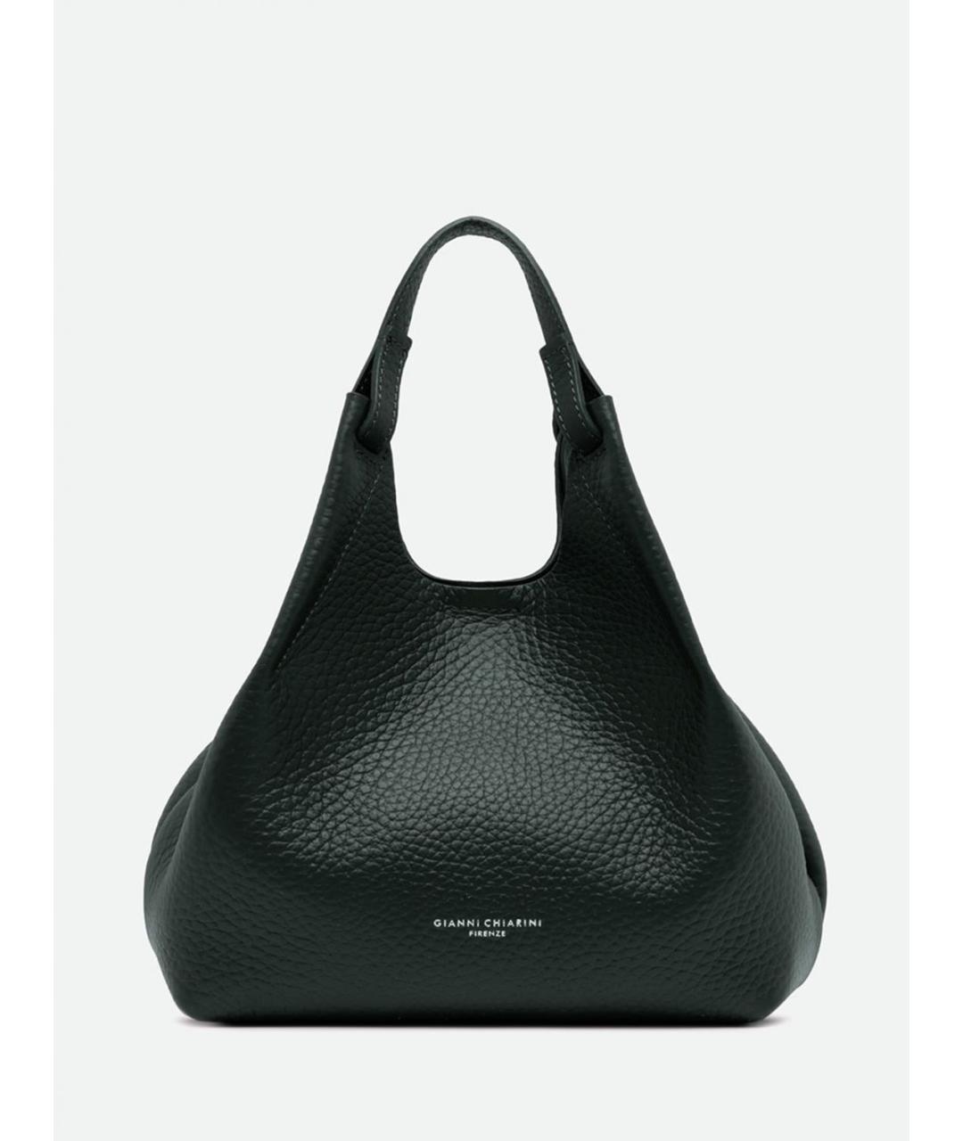 Gianni Chiarini Зеленая кожаная сумка с короткими ручками, фото 1