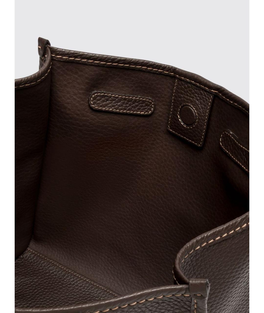 Gianni Chiarini Коричневая кожаная сумка тоут, фото 4