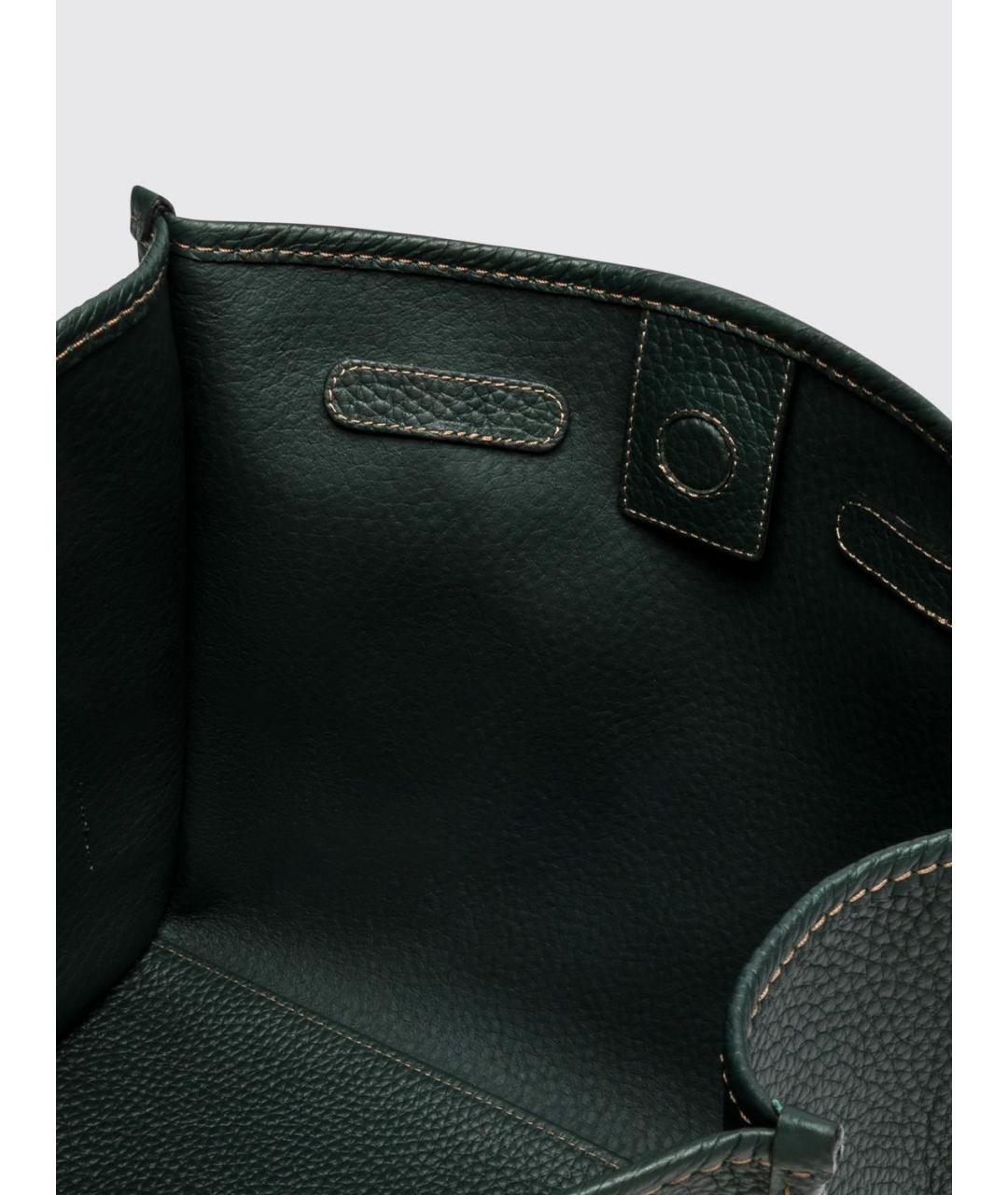 Gianni Chiarini Зеленая кожаная сумка тоут, фото 4