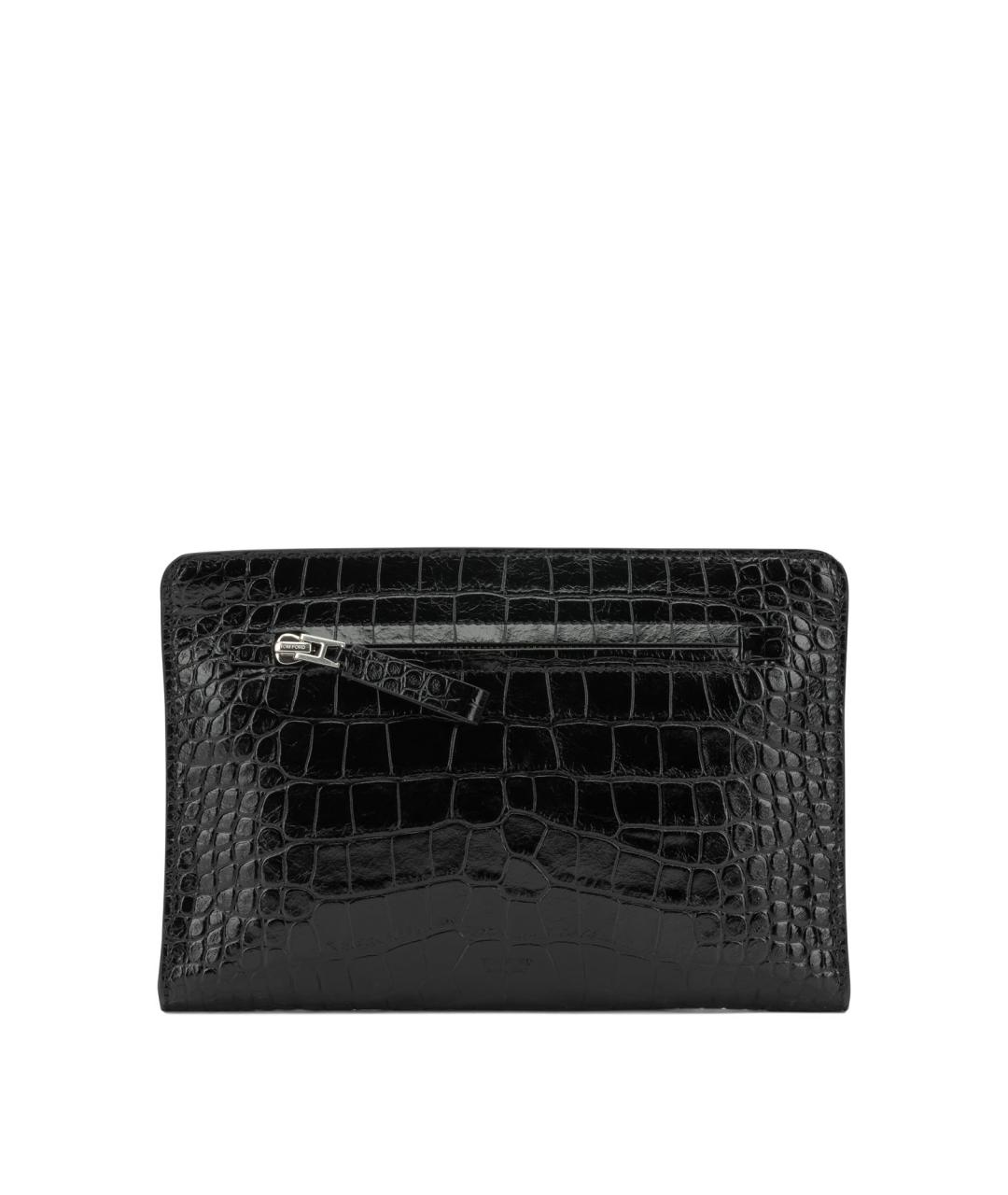 TOM FORD Черный кожаный кошелек, фото 1