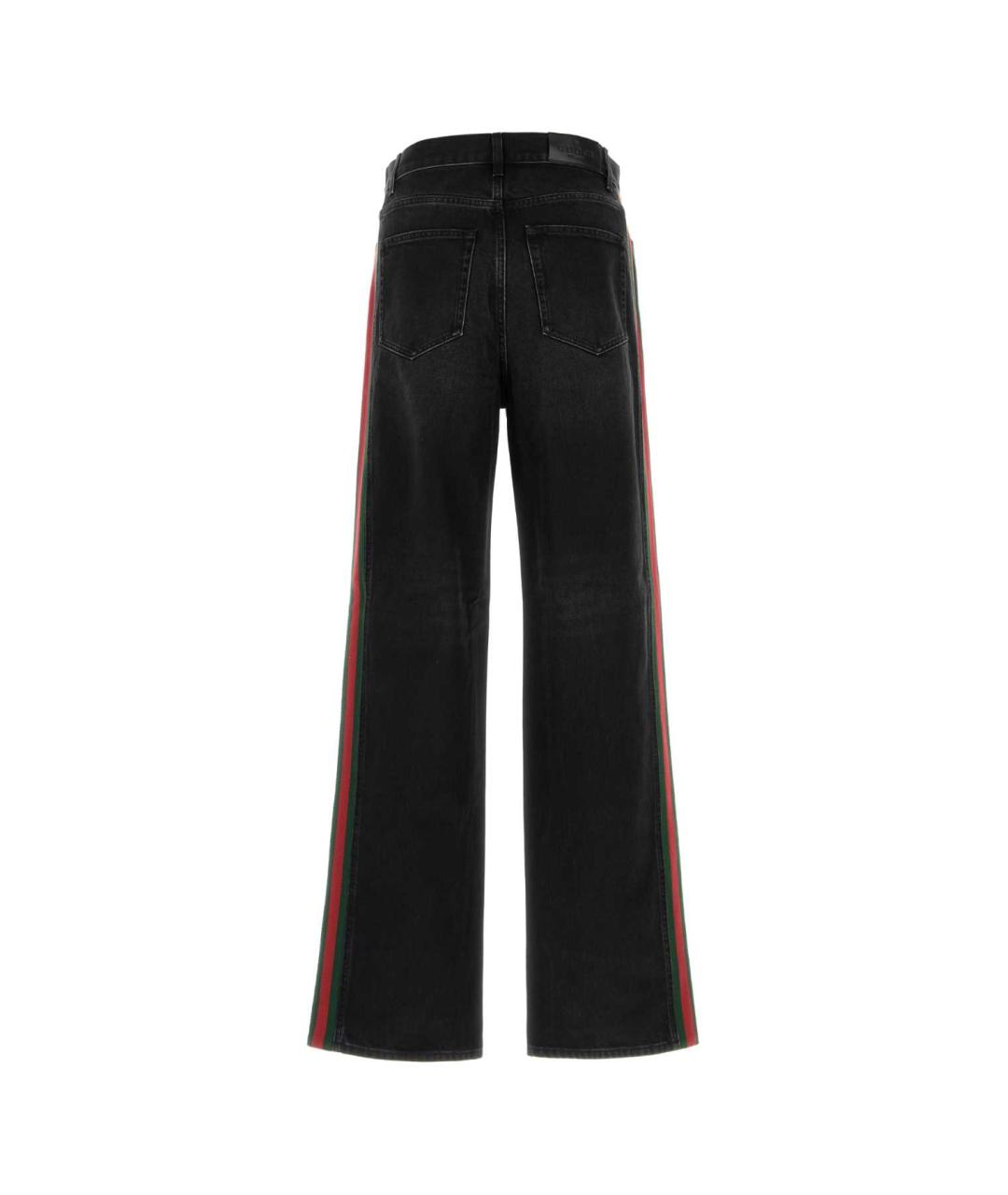 GUCCI Черные хлопковые прямые джинсы, фото 2