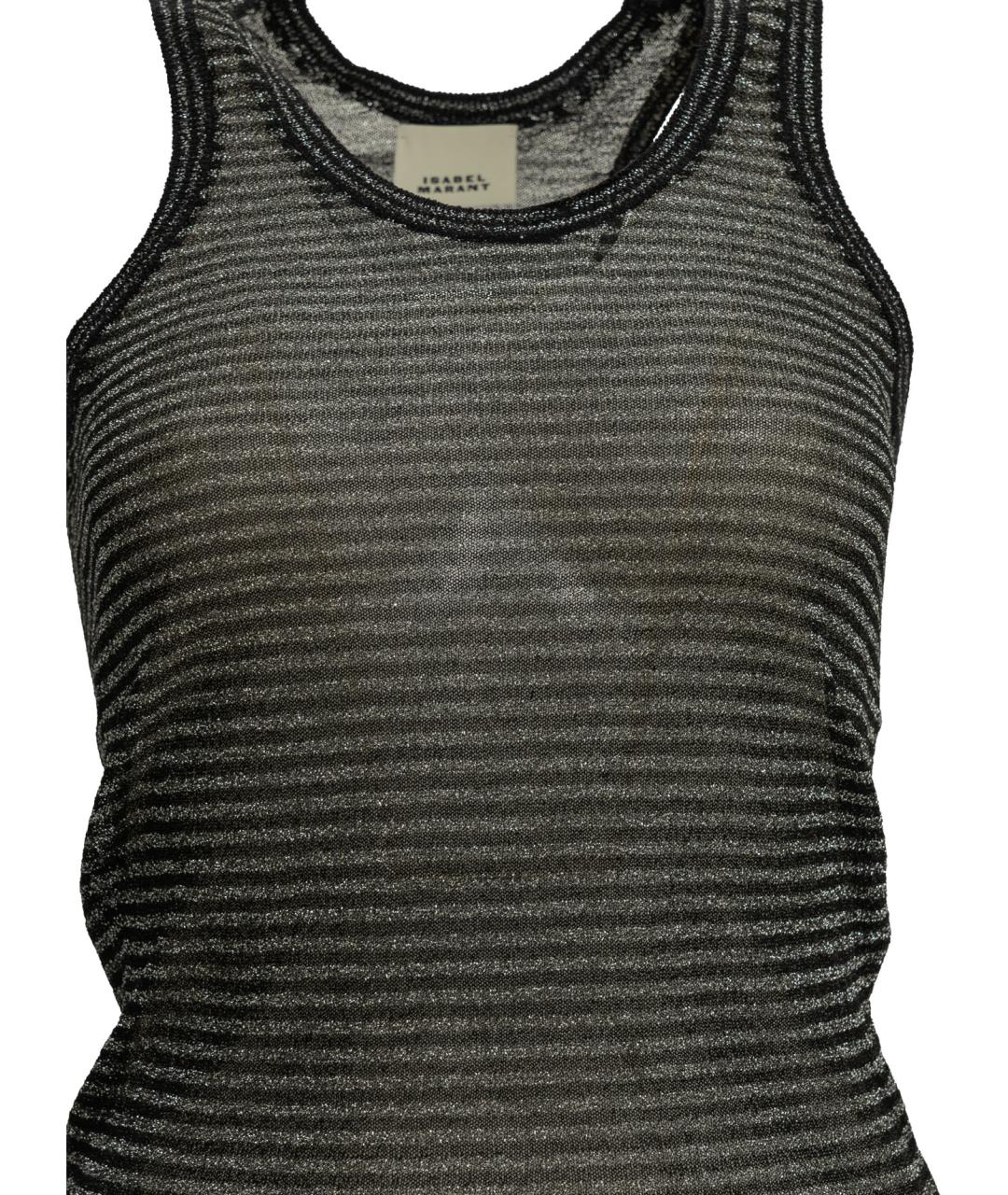 ISABEL MARANT Черная вискозная майка, фото 3