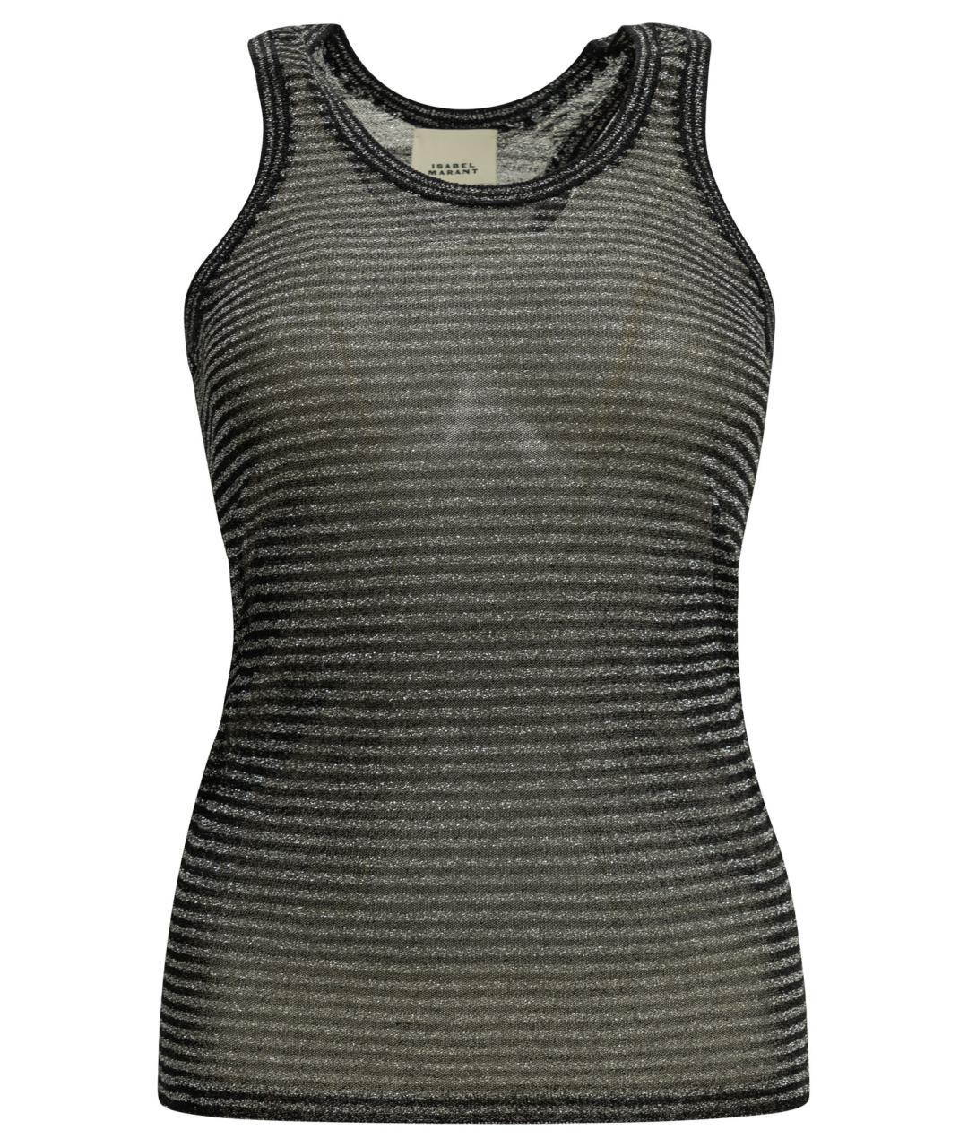 ISABEL MARANT Черная вискозная майка, фото 1