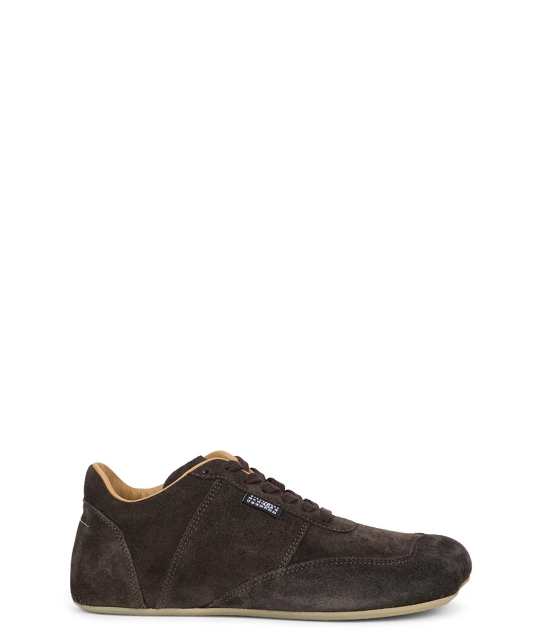 MM6 MAISON MARGIELA Коричневые замшевые кроссовки, фото 1