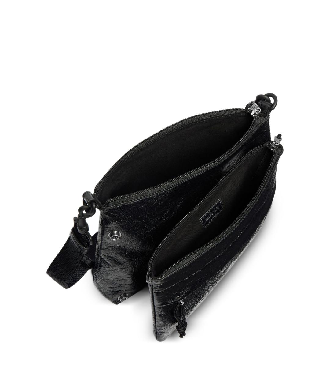 BALENCIAGA Черная кожаная сумка на плечо, фото 4